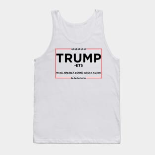 Vote Trumpets 2016 (Donald Trump Logo - Black) Tank Top